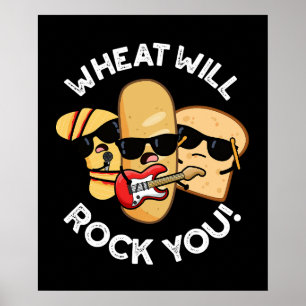 Poster Le Blé Vous Fera Rock Vous Drôles de Jeux de Mots 