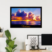 Poster Le bleu des îles (Bureau à domicile)