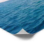 Poster Le bleu profond (Coin)