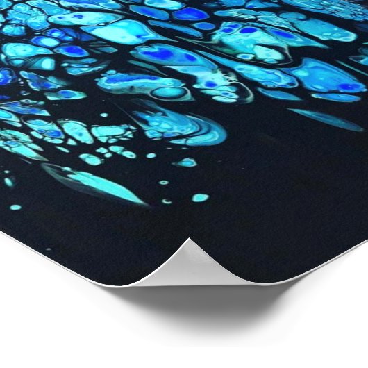 Poster Le bleu profond (Coin)