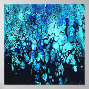 Poster Le bleu profond