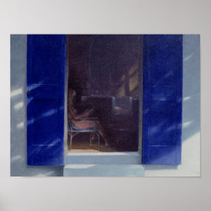 Poster Le bleu Shutters 1985