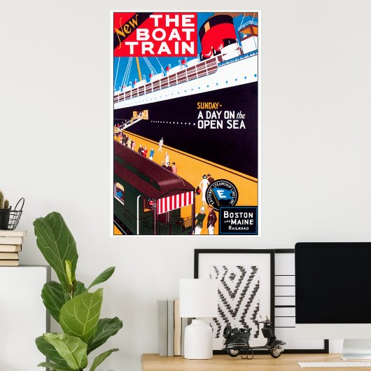 Poster Le Boat Train (Bureau à domicile)
