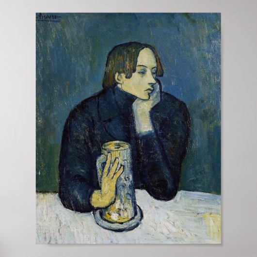 Poster Le Bock (portrait de Jaime Sabartés) (Devant)