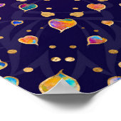 Poster Le Bodhi d'or - feuilles colorés (Coin)