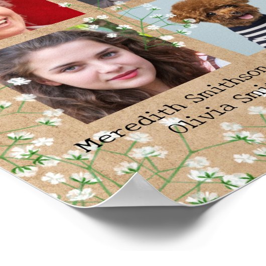 Poster Le Boho du souffle du bébé rustique dans le Mariag (Coin)