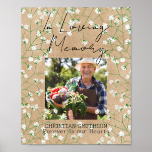 Poster Le Boho du souffle du bébé rustique dans le Mariag