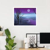 Poster Le bois d'hiver (Bureau à domicile)