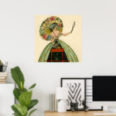 Poster “Le Bol à Poisson” par Umberto Brunelleschi (Bureau à domicile)