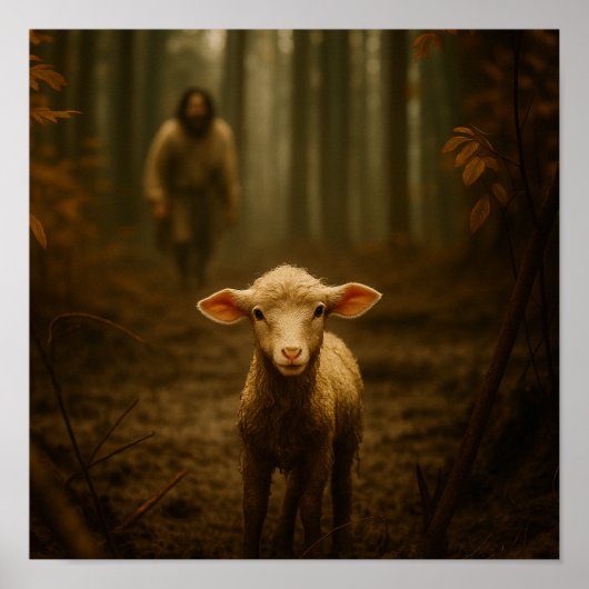 Poster Le Bon Berger et la brebis perdue (Devant)