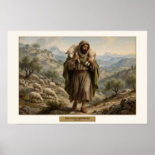 Poster Le Bon Berger — Style Da Vinci