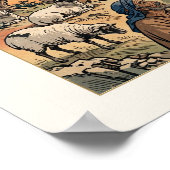 Poster Le Bon Berger — Ukiyo-e (Coin)