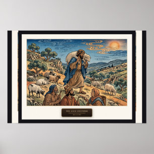 Poster Le Bon Berger — Ukiyo-e