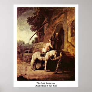 Poster Le Bon Samaritain De Rembrandt Van Rijn