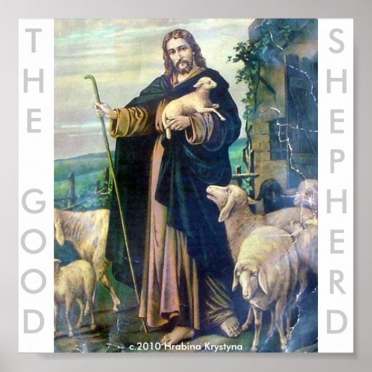 POSTER LE BON SHEPHERD...NOTRE SEIGNEUR JÉSUS (Devant)