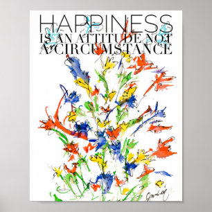 Poster Le bonheur, c'est la Lovitude de l'attitude