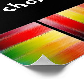 Poster Le bonheur, c'est...Un choix d'impression (Coin)