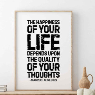 Poster Le bonheur de votre vie, Marcus Aurelius