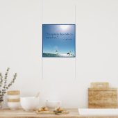 Poster Le bonheur dépend de nous-mêmes Citation Aristote (Cuisine)