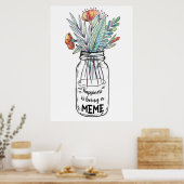 Poster Le Bonheur Des Femmes D'Art Est Un Mème (Cuisine)