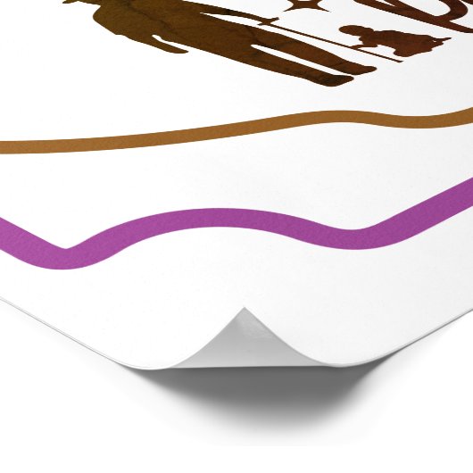 Poster Le Bonheur Est Appelé Pop-Pop (Coin)