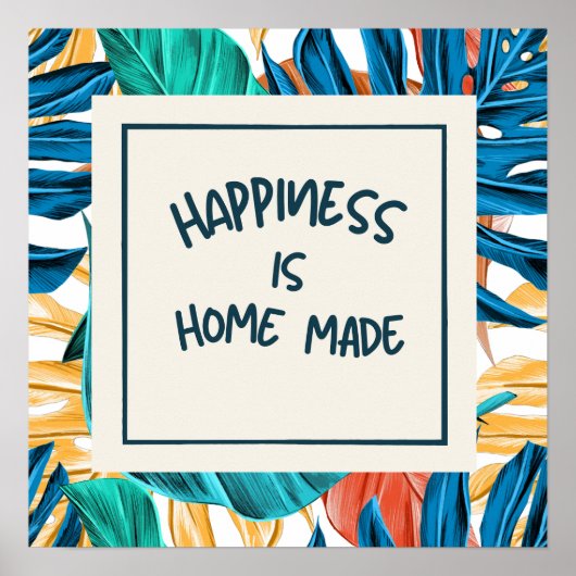 Poster Le bonheur est fait maison (Devant)