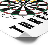 Poster Le Bonheur Est Un Joueur À Trois Fois Serré (Coin)