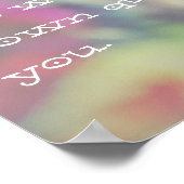 Poster Le bonheur est un papillon - Citation inspirante (Coin)