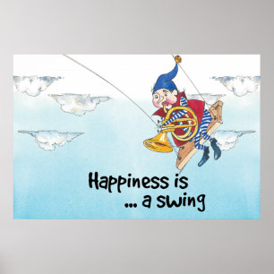 Poster Le bonheur est une balançoire 