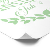 Poster Le Bonheur Est Une Guirlande Verte À L'Intérieur D (Coin)