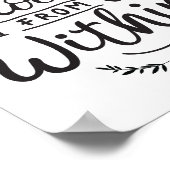 Poster Le Bonheur Fleurit À L'Intérieur De L'Art Mural (Coin)