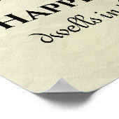 Poster Le bonheur habite dans la citation inspirée de l'â (Coin)