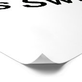 Poster Le bonheur, nager vite (Coin)