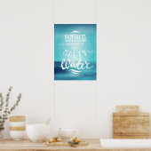 Poster Le Bonheur Vient Dans L'Eau Salée (Cuisine)