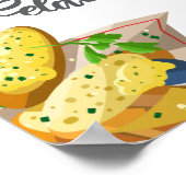 Poster Le bonheur vient de l'ail Pain pas Relation (Coin)