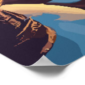 Poster Le bonhomme de neige près du sapin de Noël (Coin)