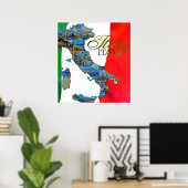 Poster Le "Boot" italien (Bureau à domicile)