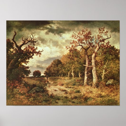 Poster Le bord de la forêt, 1871 (Devant)