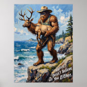 Poster Le bord de l'océan : la position protectrice de Bi (Devant)