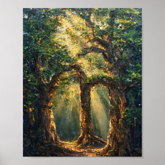 Poster Le Bosquet Sentient : Une Apparition Dorée Se Mani (Devant)