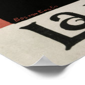 Poster Le Boston Sunday Herald Vintage (Coin)