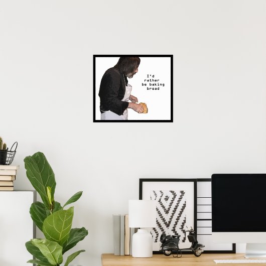 Poster Le boulanger (Bureau à domicile)