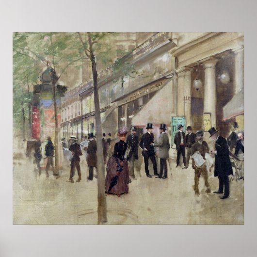 Poster Le boulevard Montmartre (Devant)
