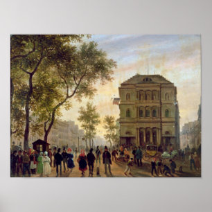 Poster Le boulevard Saint-Martin et le théâtre de