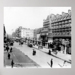 Poster Le brin et la station croisée de Charing, Londres