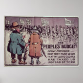 Poster Le budget du peuple", 1909 (Devant)