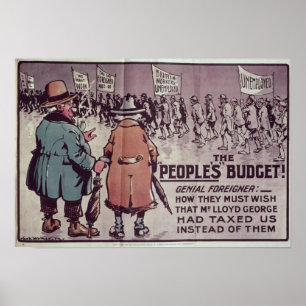 Poster Le budget du peuple", 1909