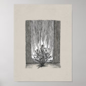 Poster Le Buisson Ardent, Moïse, Œuvre d'Art, Exode 3_2-5 (Devant)