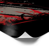 Poster Le Bulldog, rouge et noir 001 - Ulises Dallaire (Coin)