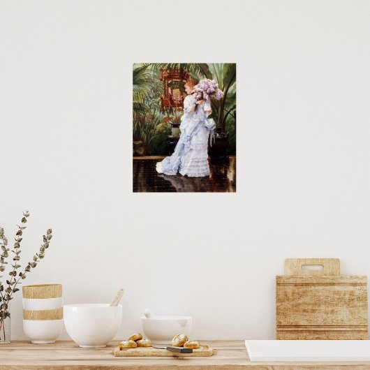 Poster Le Bunch de Lilacs par James Tissot (Cuisine)